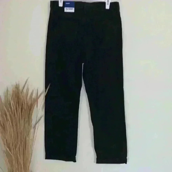 Old Navy Extra High-Waisted Sky-Hi Straight Black Jeans for Women - Picture 6 of 13